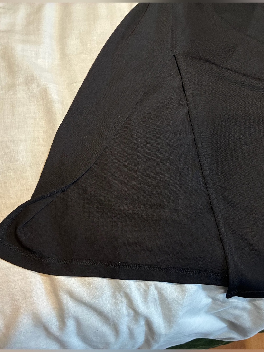 Talbots tipped jersey shirtdress in black with white contrast piping Trim - 2Xp - Picture 12 of 16
